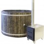 Kylpytynnyri Thermo 170 tarjous 6-8 hengelle, kylpyvalmis palju heti toimitukseen, laadukkaasta lasikuidusta ja integroitu kamin
