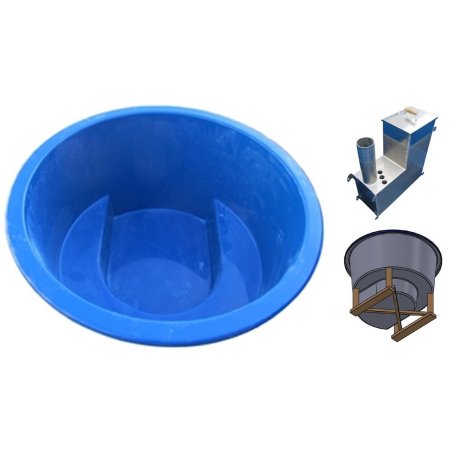 Lasikuituinen Kylpytynnyri uppokaminalla 4 hengelle. Laadukas palju 1100l terassille upotettvana on edullinen.