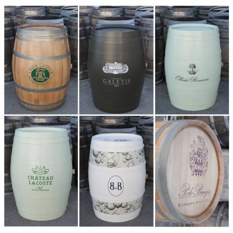 Viinitynnyri 225 l yksilöitynä, tammea