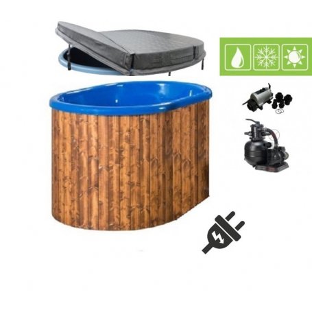 Laadukkaat lasikuituiset sähkökäyttöiset saunapaljut. 800 l malli on kahdelle ja lämpenee nopeasti. Kotiin toimitus.