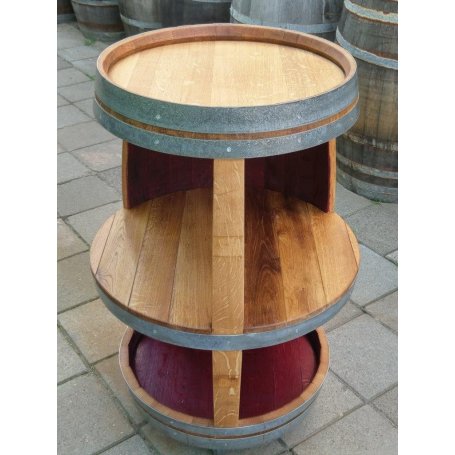 Viinitynnyri teline 3 kerroksinen