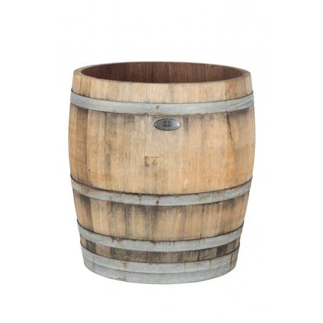 Tammisen 3/4 Viinitynnyrin korkeampia puolikkaita. Hyvä korkea ja painava istutusastia kasveille. Istutusallas puille. Painava.