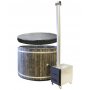 Kylpytynnyri Thermo 170 tarjous 6-8 hengelle, kylpyvalmis palju heti toimitukseen, laadukkaasta lasikuidusta ja integroitu kamin