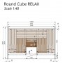 Pihasauna Round Cube Relax