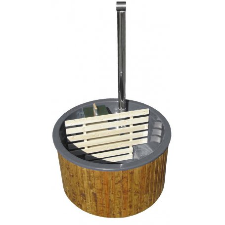 Kylpytynnyri setti 30 kW uppokaminalla, lasikuitua 1100 L