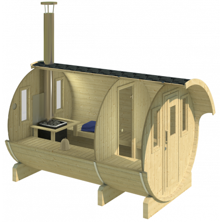 Tynnyrisauna ECO 330x200