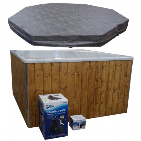 Laadukas Sähkökäyttöinen Kylpytynnyri setti, 1650 L, sopiva 6 hengelle. Helppokäyttöinen ja pysyy puhtaana. Kotiin toimitus.