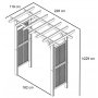 Henley Arch Contemporary Pergola, 2 kokoa