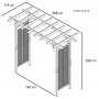 Henley Arch Contemporary Pergola, 2 kokoa