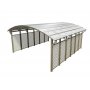 Puinen kaarikatos 6x6m PVC-katolla, myös autoille