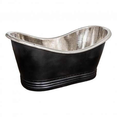 Pieni pronssiamme Bateau steel, silver black