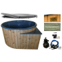 Laadukas Sähkökäyttöinen Kylpytynnyri setti, 1500 L koko on hyvä jopa 8 hengelle. Ympärivuoden helppokäyttöinen. Kotiin toimitus